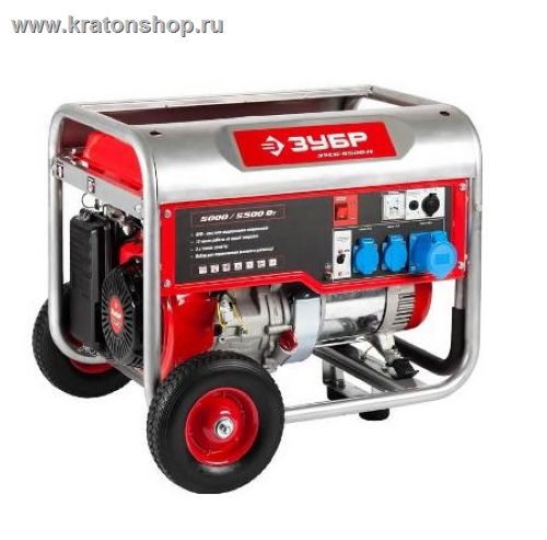 Генератор бензиновый Зубр ЗЭСБ-5500-Н