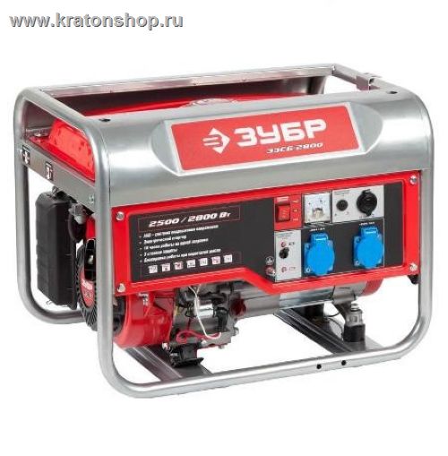 Генератор бензиновый Зубр ЗЭСБ-2800