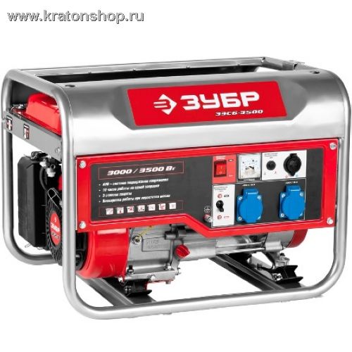 Генератор бензиновый Зубр ЗЭСБ-3500