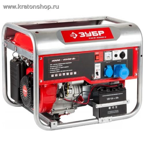 Генератор бензиновый Зубр ЗЭСБ-4500-Э