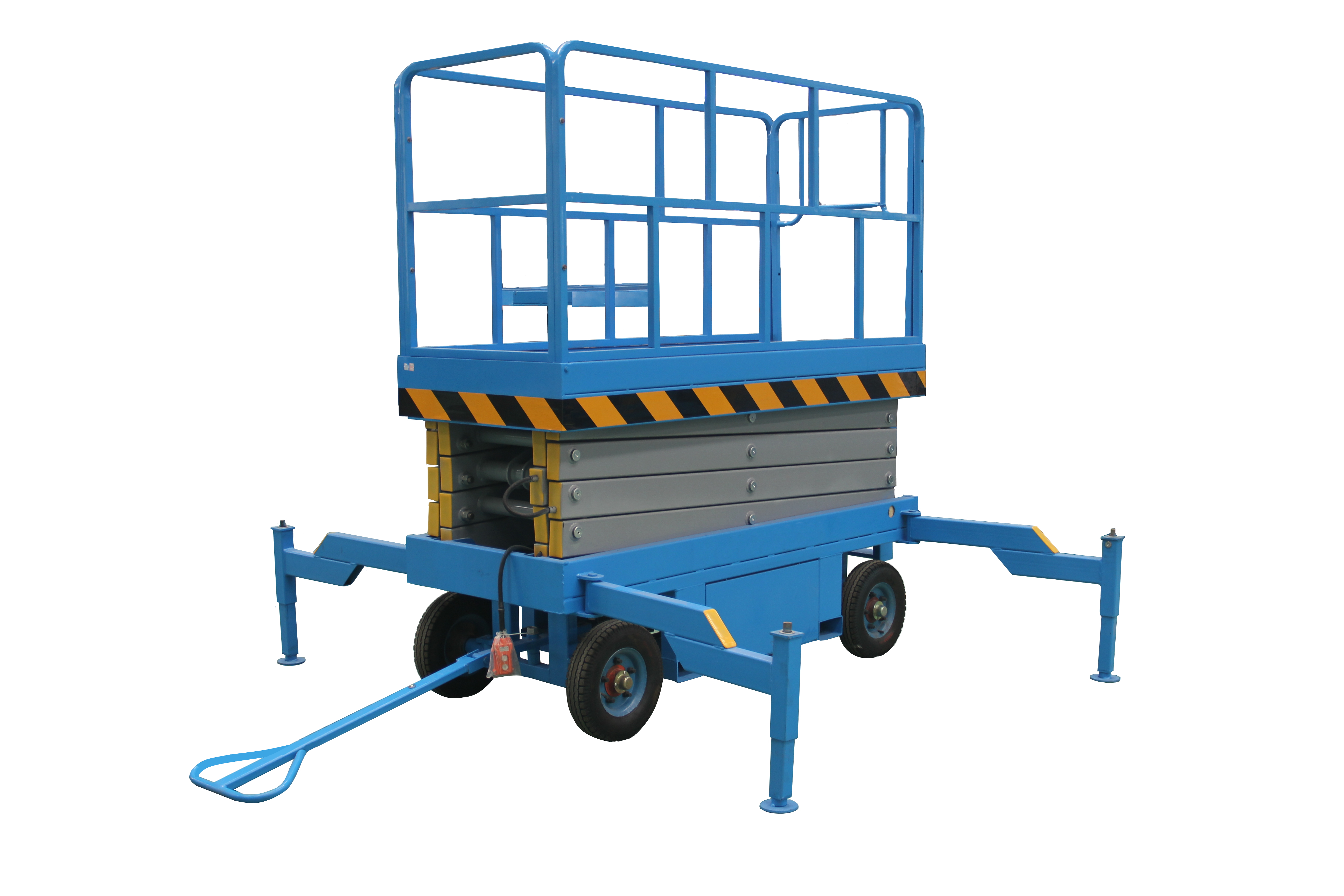 Подъемник ножничный передвижной аккумуляторный 500 кг, 6/8 м, 24/85 В/Ач TOR SJY-0,5-6 DC