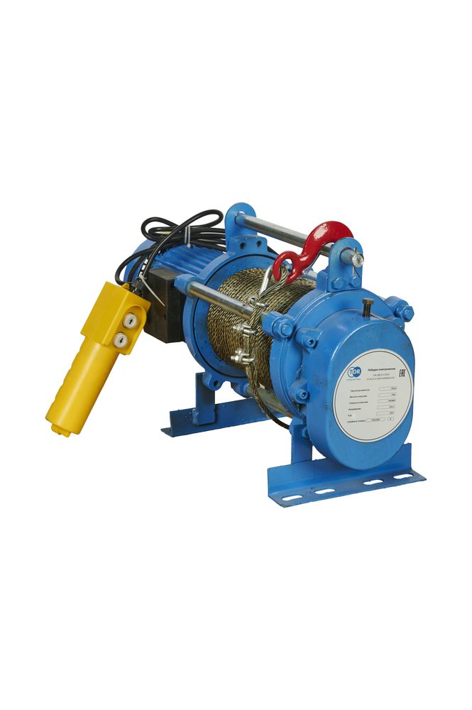 Лебедка электрическая 500 кг 70 м с канатом 220 В TOR KCD