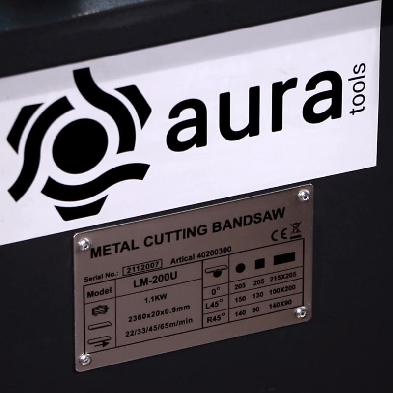 Ленточная пила по металлу AURA LM-200U - фото
