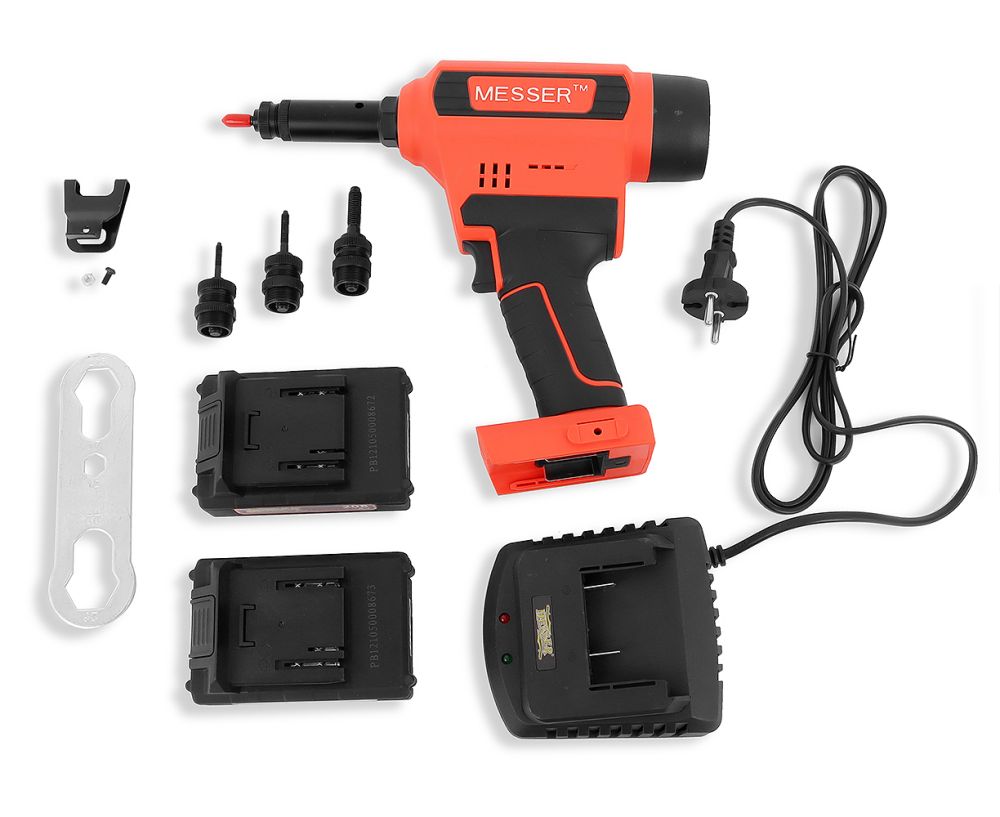 Аккумуляторный резьбовой заклепочник Messer M3000 (М3-М10) - фото