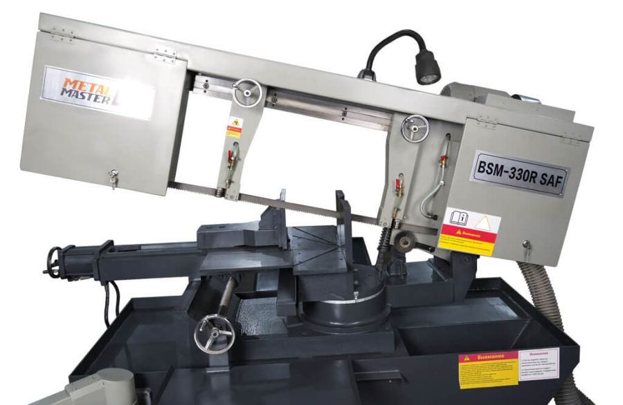Полуавтоматическая ленточная пила по металлу Metal Master BSM-330R SAF - фото