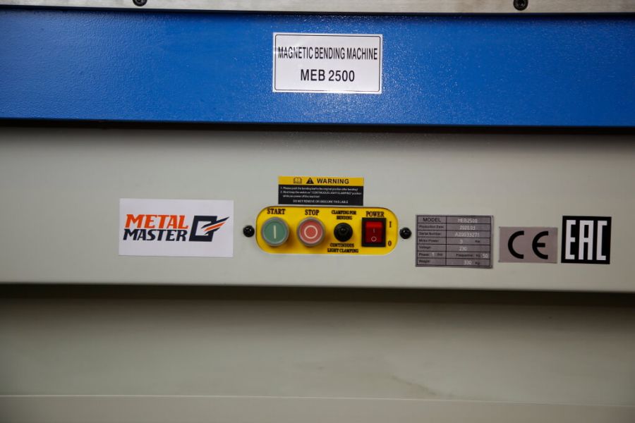 Листогибочный станок электромагнитный MetalMaster MEB 2500 - фото