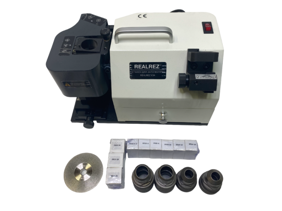 Станок для заточки фрез REALREZ-X3A (220V) - фото