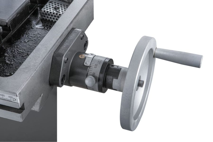 Редукторный фрезерно-сверлильный станок с автоматической подачей пиноли шпинделя JET JMD-45LPF - фото