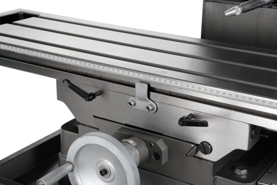 Редукторный фрезерно-сверлильный станок с автоматической подачей пиноли шпинделя JET JMD-45LPF - фото