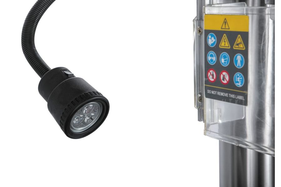 Редукторный фрезерно-сверлильный станок с автоматической подачей пиноли шпинделя JET JMD-45LPF - фото