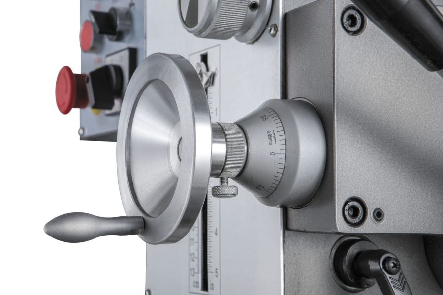 Редукторный фрезерно-сверлильный станок с автоматической подачей пиноли шпинделя JET JMD-45LPF - фото