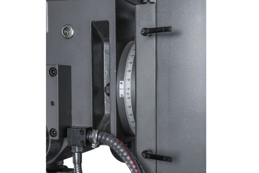 Редукторный фрезерно-сверлильный станок с автоматической подачей пиноли шпинделя JET JMD-45LPF - фото