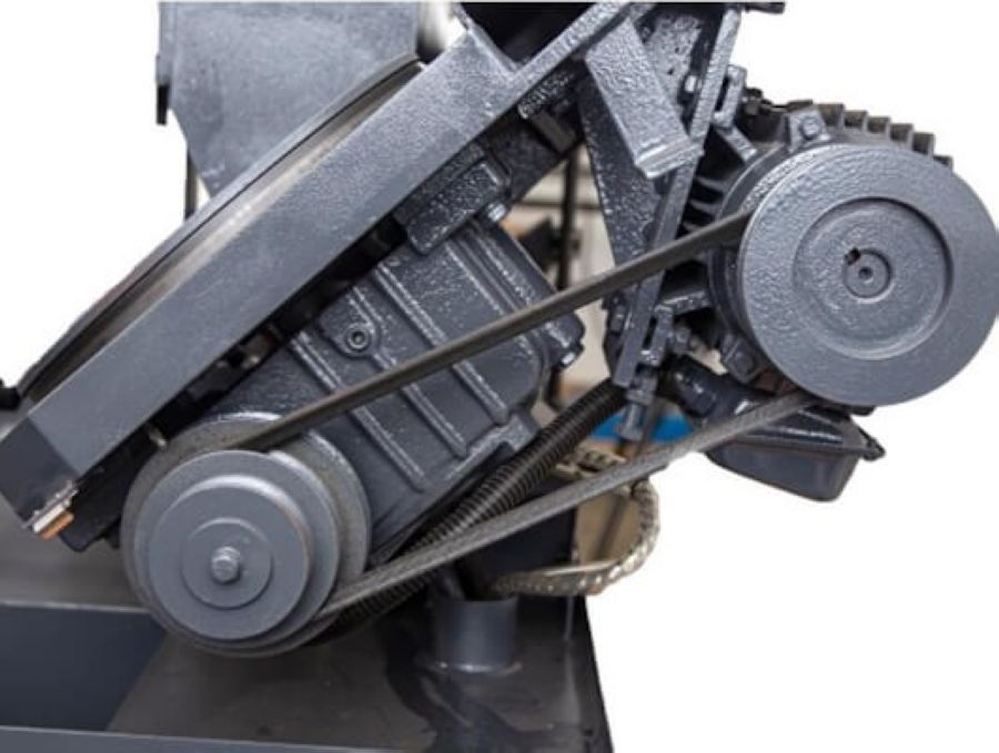 Двухколонный полуавтоматический ленточнопильный станок Metal Master MGH-350E - фото