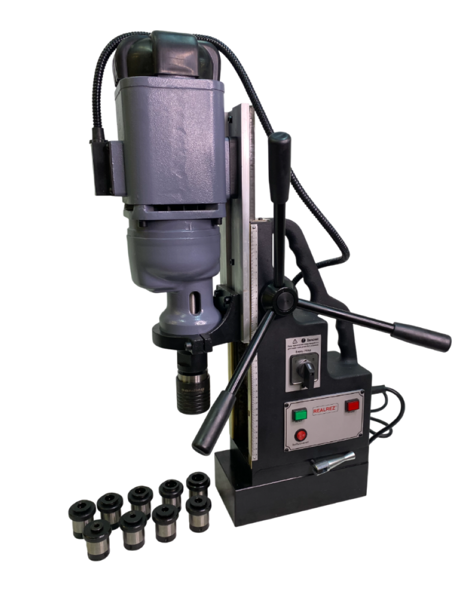 Станок сверлильный на магнитном основании REALREZ RMD49Т 1900W - фото