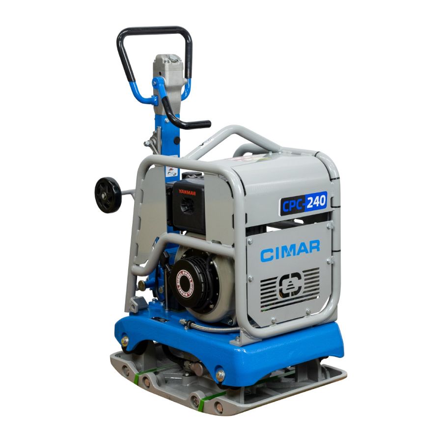 Виброплита реверсивная гидравлическая CIMAR CPC-240 (YANMAR L70, дизель) - фото
