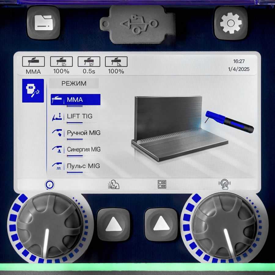 Сварочный полуавтомат ПТК HANKER MIG 200 DP PFC LCD H60 - фото