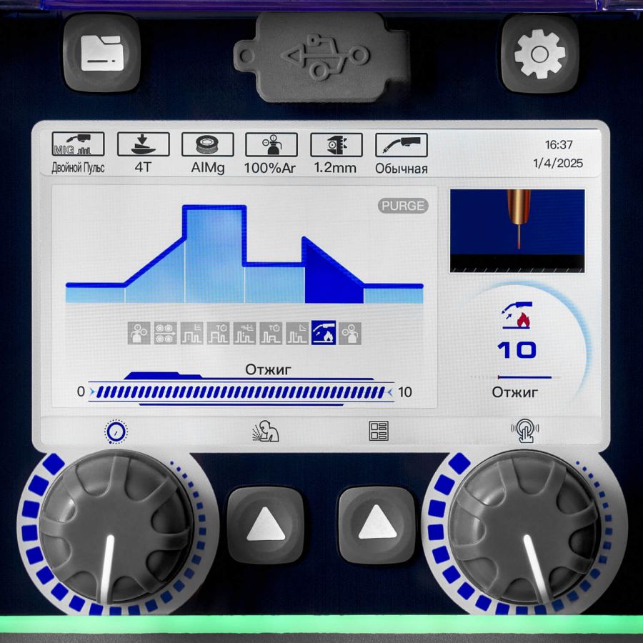 Сварочный полуавтомат ПТК HANKER MIG 200 DP PFC LCD H60 - фото