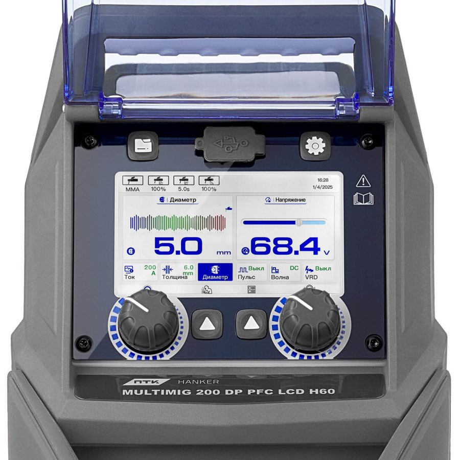 Сварочный полуавтомат ПТК HANKER MIG 200 DP PFC LCD H60 - фото