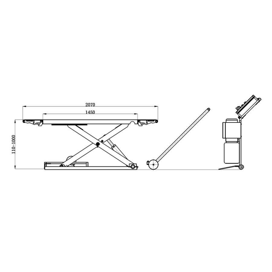 Ножничный подъемник Wieder Kraft WDK-505Z - фото