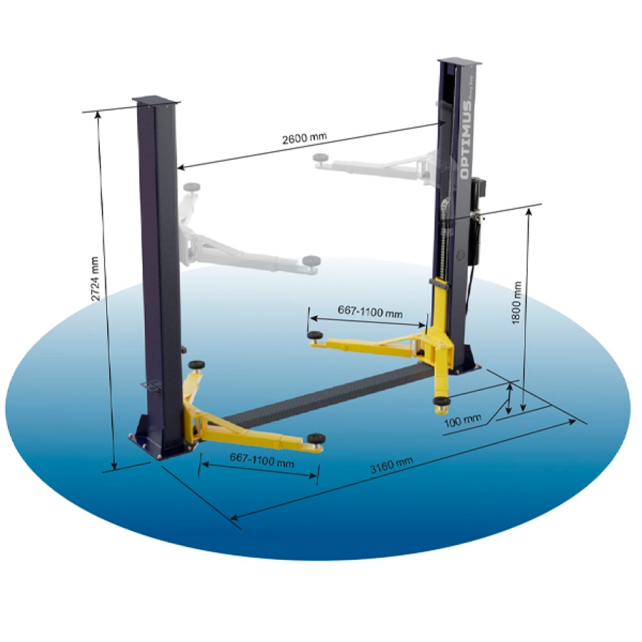 Подъемник автомобильный Optimus SF-OPT-4T 380 В - фото