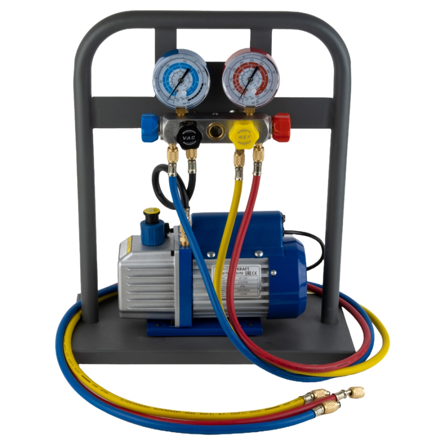 Установка для заправки автомобильных кондиционеров Wieder Kraft WDK-AC50 - фото