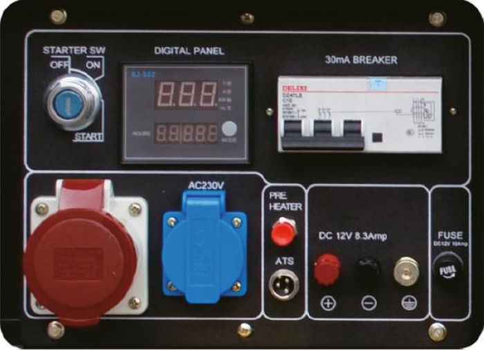 Генератор бензиновый Hyundai HY 7000SE-3 - фото