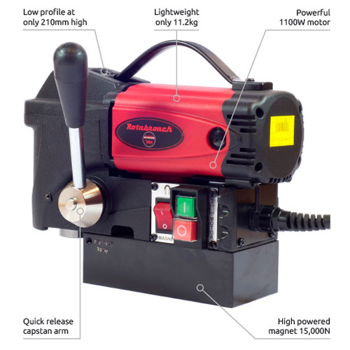 Станок сверлильный на магнитном основании Rotabroach Smart Adder (МСС-35) - фото