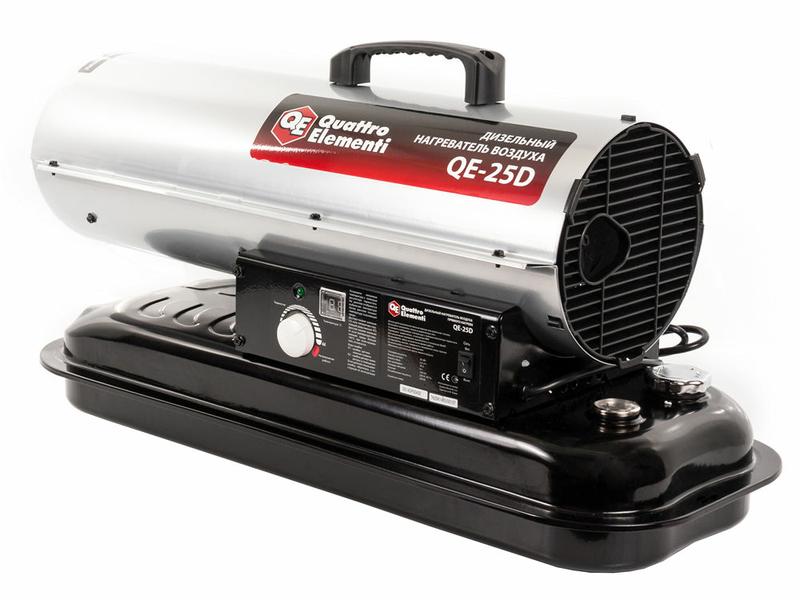 Тепловая пушка без отвода QUATTRO ELEMENTI (Ergus) QE-25D дизельная - фото