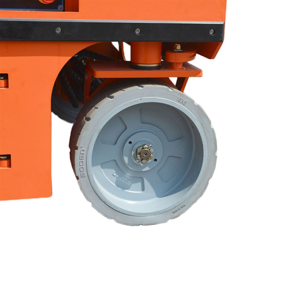 Самоходный подъемник ножничного типа GROST SPX H380-6N с питанием от аккумулятора - фото