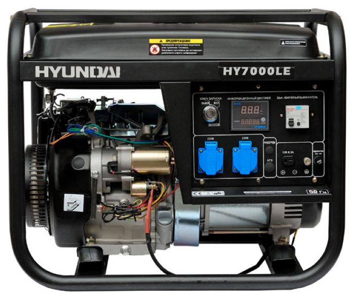 Генератор бензиновый Hyundai HY 7000LE - фото