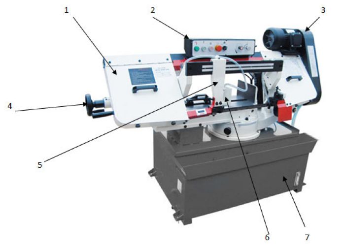 Ленточная пила по металлу VISPROM PPK-255R - фото