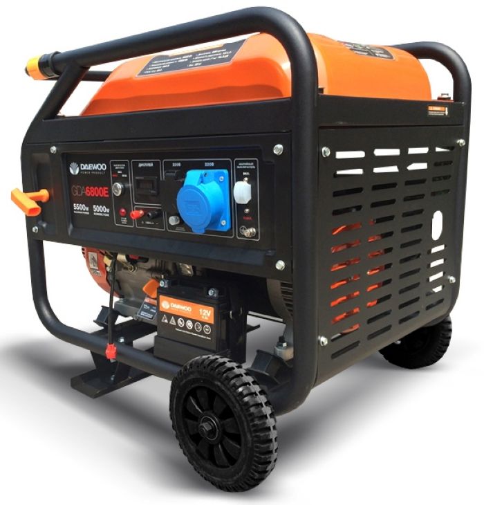Генератор бензиновый Daewoo GDA 6800E - фото