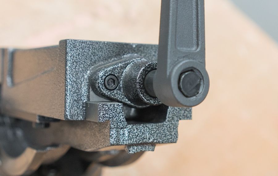 Тиски станочные Stalex QHK125 угловые 2-х осевые, ширина губок 125 мм - фото