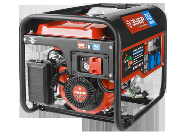 Генератор газ/бензин Зубр ЗЭСГ-2200-М2 - фото