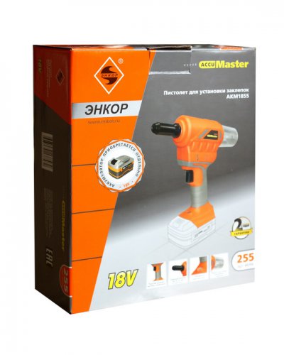 Пистолет для установки заклепок АКМ1855 (AccuMaster Энкор) - фото