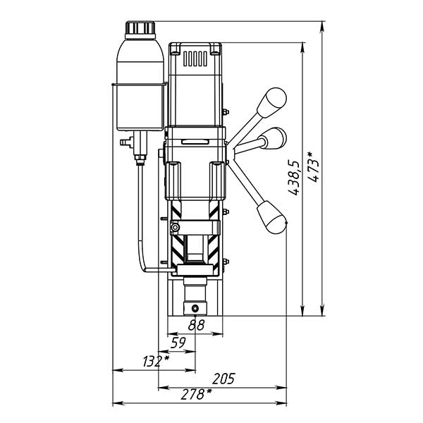 Станок сверлильный на магнитном основании МВА-50 - фото