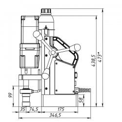 Станок сверлильный на магнитном основании МВА-50 - фото