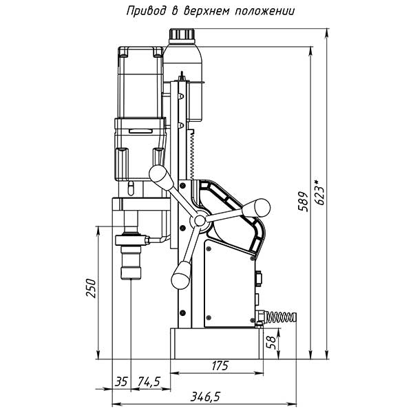 Станок сверлильный на магнитном основании МВА-50 - фото