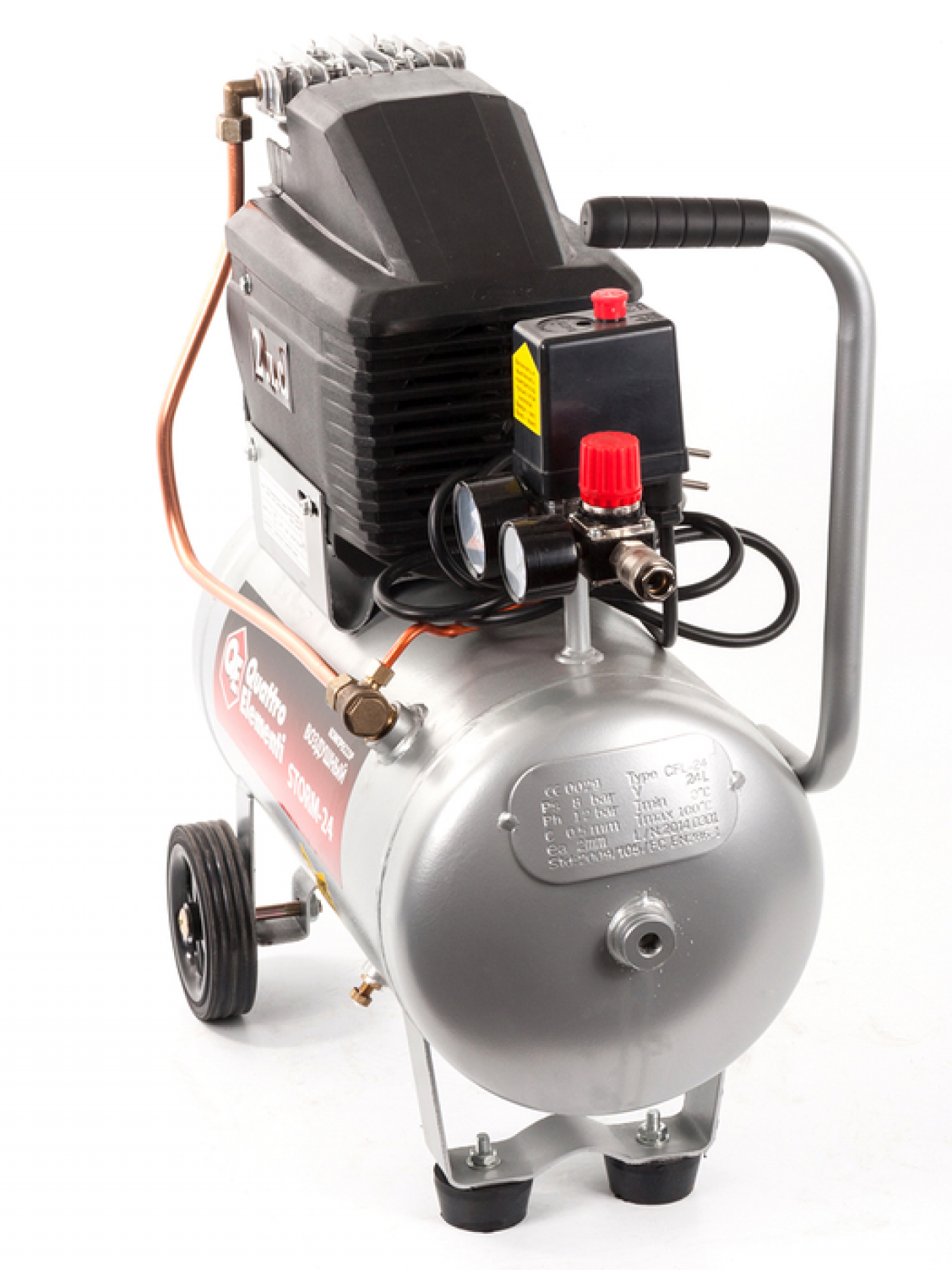 Компрессор с прямой передачей QUATTRO ELEMENTI (Ergus) VENTO-24 - фото