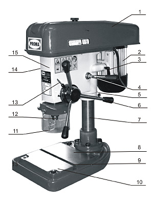 Станок сверлильный PROMA BV-06/400 - фото