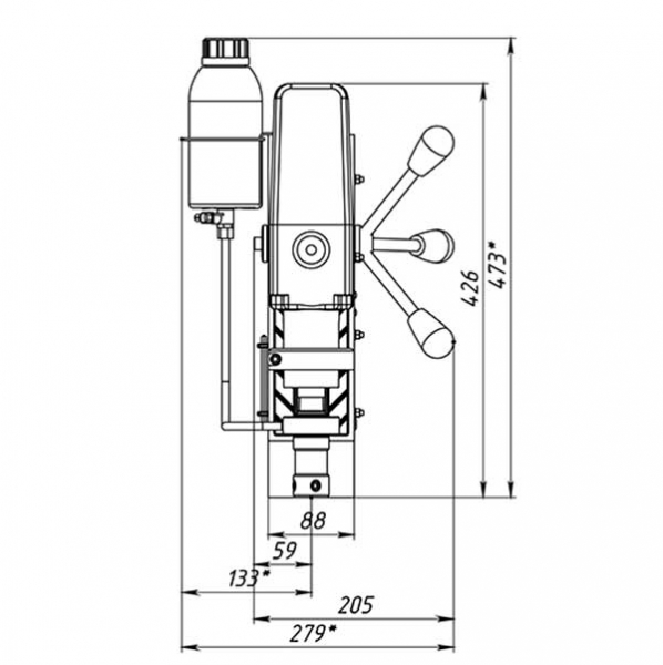 Станок сверлильный на магнитном основании MBA-38-1700 - фото