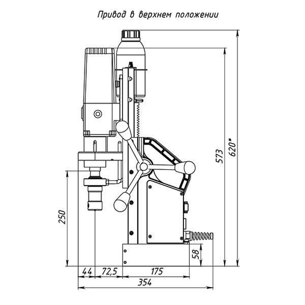 Станок сверлильный на магнитном основании MBA-38-1700 - фото