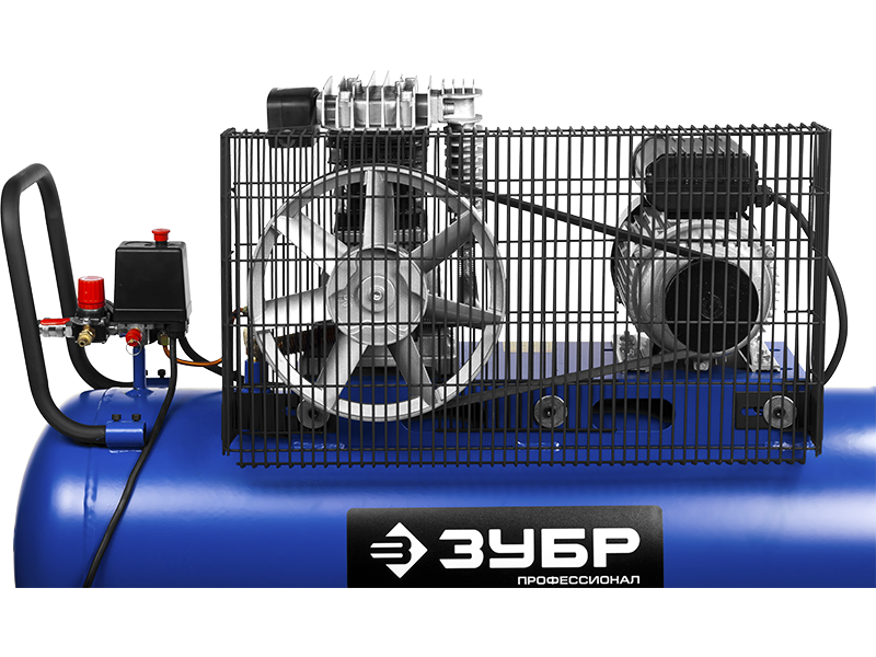 Компрессор с ременной передачей Зубр ЗКПМ-440-100-Р-2.2 - фото