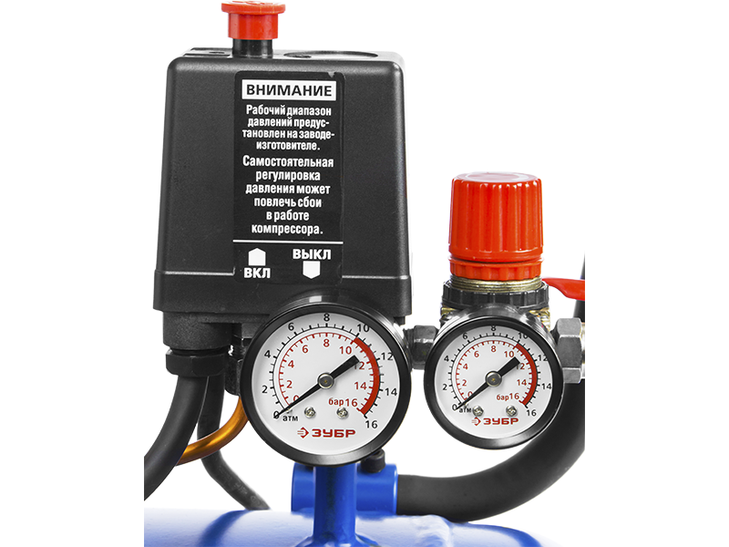 Компрессор с ременной передачей Зубр ЗКПМ-440-100-Р-2.2 - фото