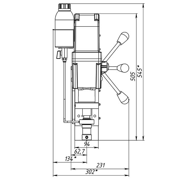 Станок сверлильный на магнитном основании MBA-100 - фото