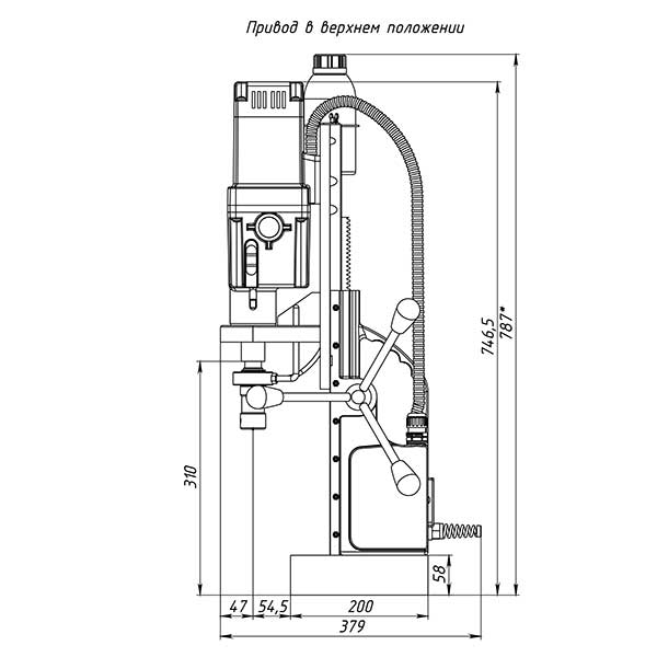 Станок сверлильный на магнитном основании MBA-100 - фото