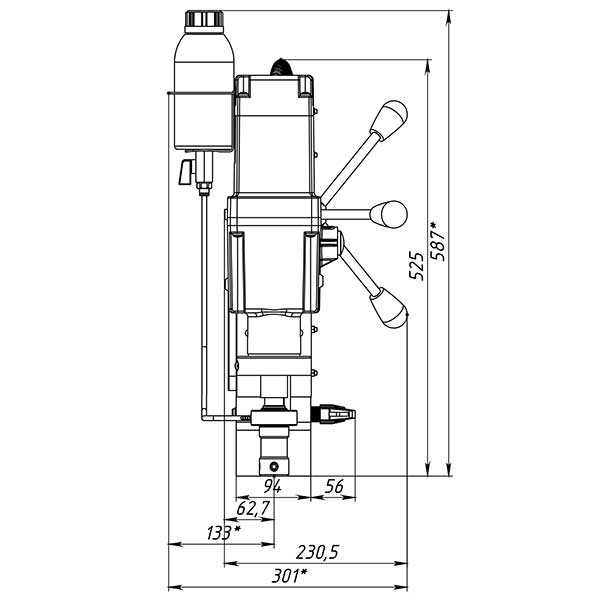 Станок сверлильный на магнитном основании MBSA-100 - фото