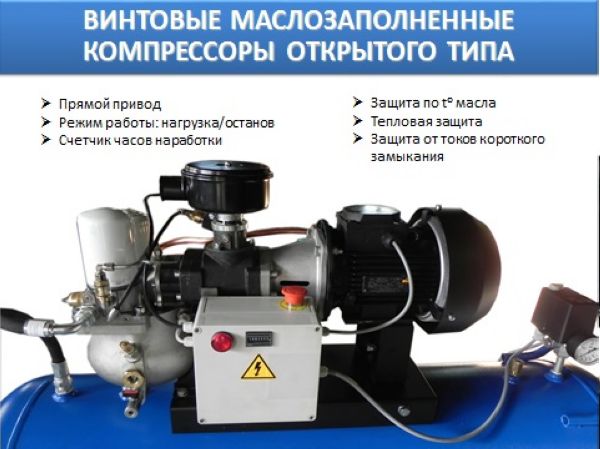 Компрессор винтовой Remeza ВК4А-10-200 - фото