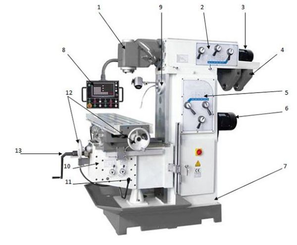 Фрезерный станок по металлу VISPROM FVV-200 - фото