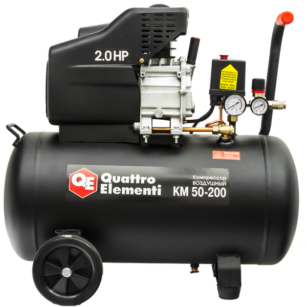 Компрессор с прямой передачей QUATTRO ELEMENTI KM 50-200 - фото